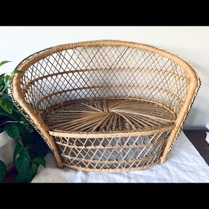 *SOLD* Mini peacock chair plant stand